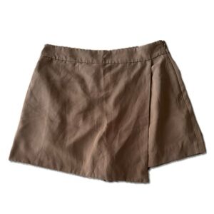 Women's Tan Mini Skort